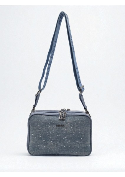 Kriste Bell 7433 Kadın Kot Taşlı Omuz Çantası