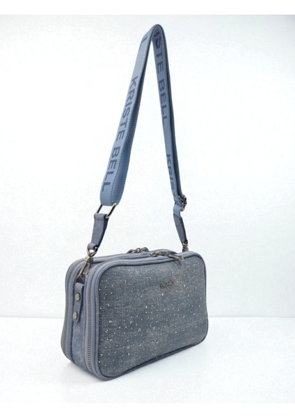 Kriste Bell 7433 Kadın Kot Taşlı Omuz Çantası modelleri