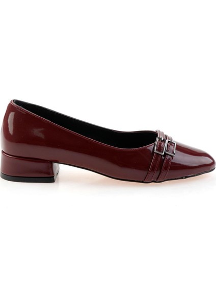 Bordo Kadın Klasik Topuklu Ayakkabı K01213035398