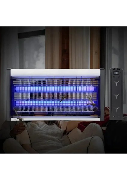 46 cm sinek Böcek Öldürücü Elektrikli Mavi Işık 4W 2000V Iki Ledli Zincirli Askılı indirimleri