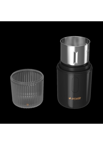 Kahve Öğütücü Paslanmaz Çelik Bıçak Dokunmatik Bas-Çek Teknoloji Barista Kalitesinde Öğütme