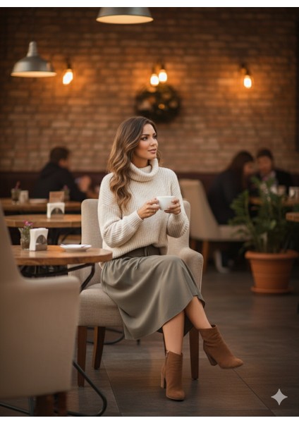 Kadın Asimetrik Kesim Iç Göstermeyen Etek fiyatları