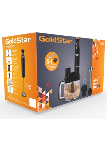 Çelik Mutfak Robotu 1500W 1,5 Lt Paslanmaz Çelik Bıçaklı Dilimleme ve Rendeleme Özellikli Gri