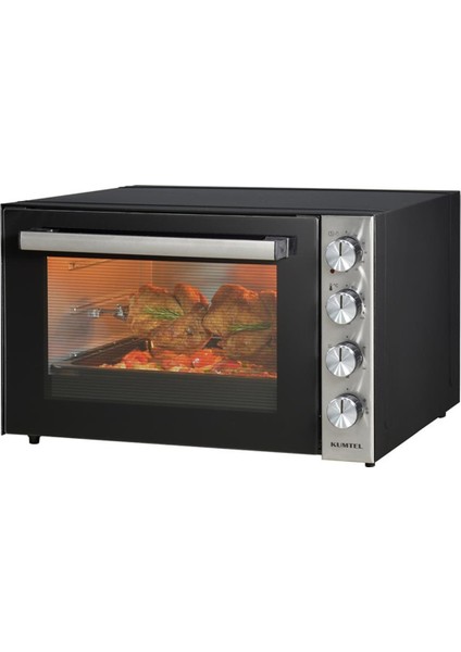 Jet Midi Fırın 70 Litre Emaye Kaplama Siyah Gri Panel Çok Fonksiyonlu Pişirme Özellikli