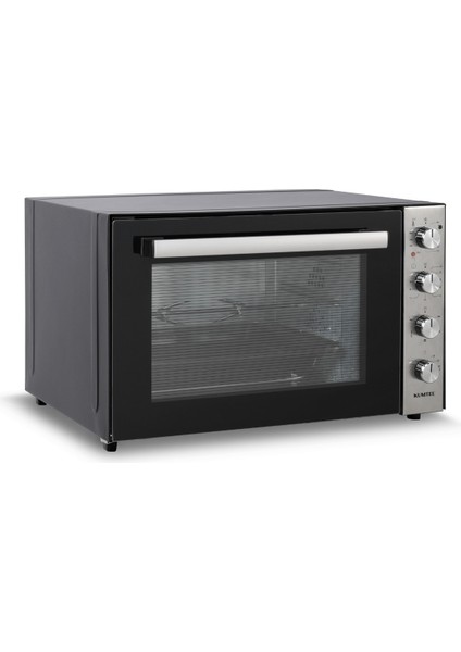 Jet Midi Fırın 70 Litre Emaye Kaplama Siyah Gri Panel Çok Fonksiyonlu Pişirme Özellikli