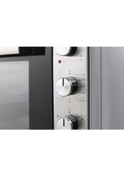 Jet Midi Fırın 70 Litre Emaye Kaplama Siyah Gri Panel Çok Fonksiyonlu Pişirme Özellikli