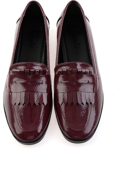 Bordo Kadın Loafer Ayakkabı K01212011012 fırsatları