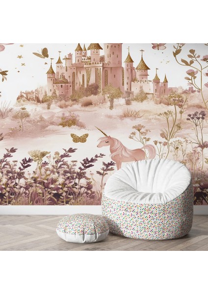 Unicorn Desenli Çocuk Odası Duvar Kumaşı -Isı ve Ses Yalıtımlı fiyatları