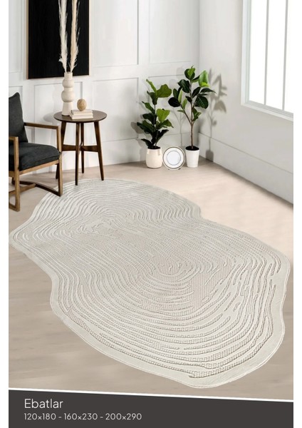 Amorf AR003 Krem Yumuşak Dokulu Salon Mutfak Koridor Oturma Odası Yolluk Halı Makine Halısı indirimleri