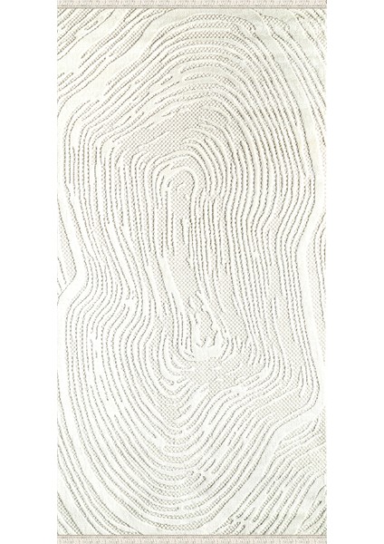 Amorf AR003 Krem Yumuşak Dokulu Salon Mutfak Koridor Oturma Odası Yolluk Halı Makine Halısı