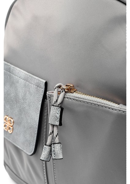 Kadın Gri Kumaş Sırt Çantası 25ABD28146F