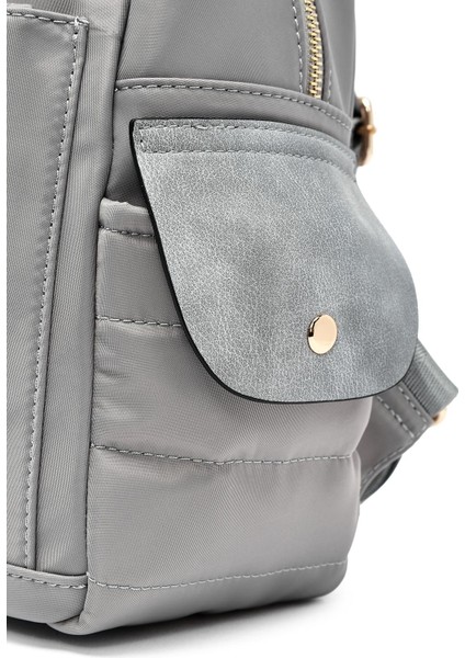 Kadın Gri Kumaş Sırt Çantası 25ABD28146F