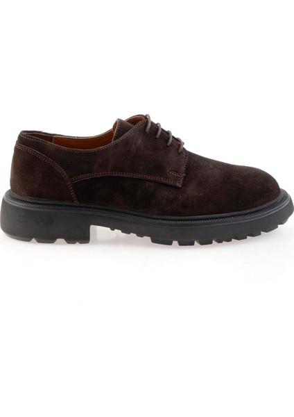 Kahve Hakiki Deri Erkek Klasik Ayakkabı E01597000402