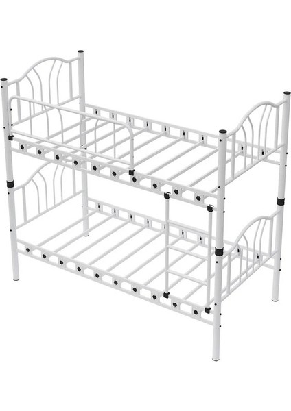 Argimo Bella Genç Çocuk Yatak Odası Metal Ranza ve Karyola 90 x 190 Beyaz fırsatları