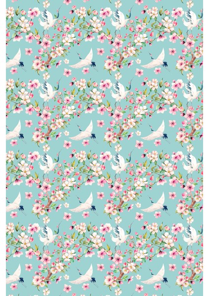 Turkuaz Bahar Esintis Duvar Kumaşı -Isı ve Ses Yalıtımlı fırsatları