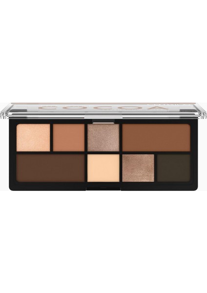 Catrıce Dark Cocoa Göz Farı Paleti ,8 Renk, Parıltılı ve Vegan, Yağsız Formül