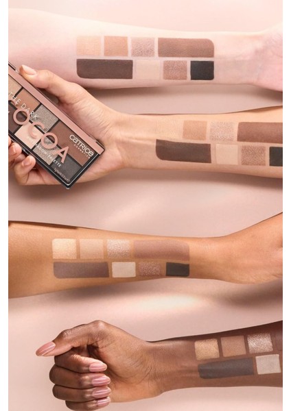 Catrıce Dark Cocoa Göz Farı Paleti ,8 Renk, Parıltılı ve Vegan, Yağsız Formül indirimleri