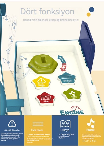 Çocuk Parası Direksiyon Direksiyonu Otobüs Eğitici Oyuncaklar (Yurt Dışından) modelleri