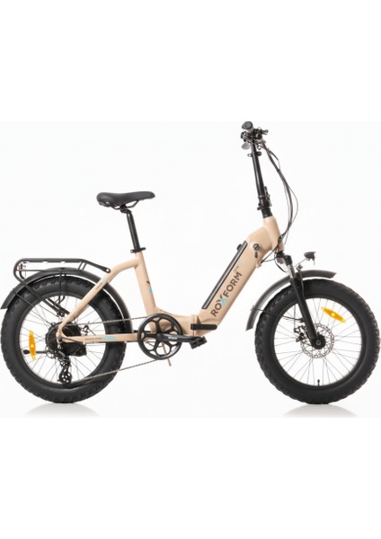 Ural 20" Elektrikli Bisiklet - Şehir Içi Kullanım Için Ideal, 60-80 Km Menzil, E-Bike Krem