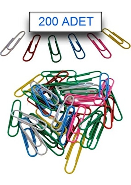 200 Adet Renkli Ataç Ataş