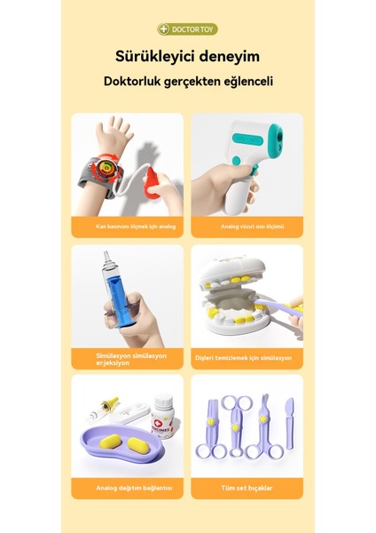 Çocuk Doktor Seti Eğitici Oyuncaklar (Yurt Dışından) fırsatları