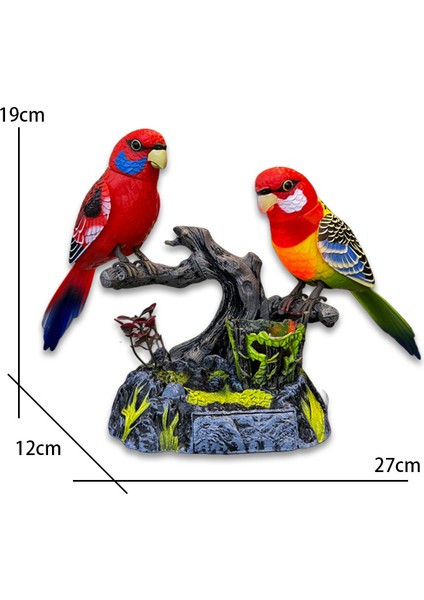 Çocuklar Için Otomatik Ses Aktive Kuş Şarkı Papağan Oyuncakları (Yurt Dışından)