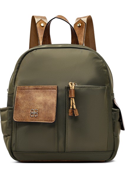 Kadın Yeşil Kumaş Sırt Çantası 25ABD28146F