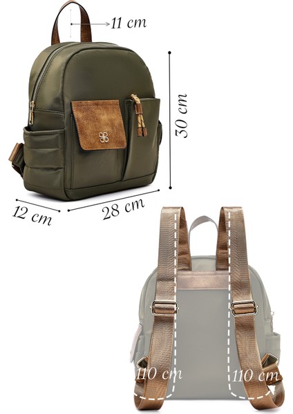 Kadın Yeşil Kumaş Sırt Çantası 25ABD28146F fiyatları