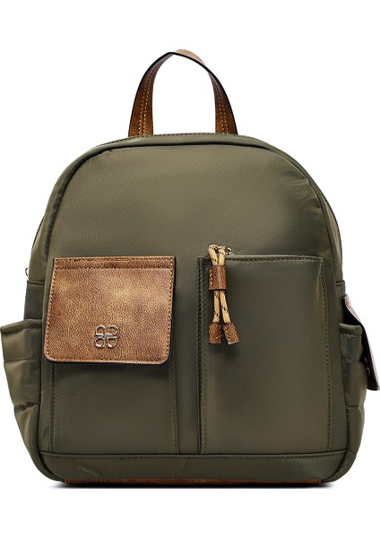 Kadın Yeşil Kumaş Sırt Çantası 25ABD28146F modelleri