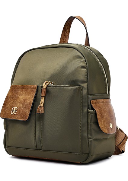 Kadın Yeşil Kumaş Sırt Çantası 25ABD28146F