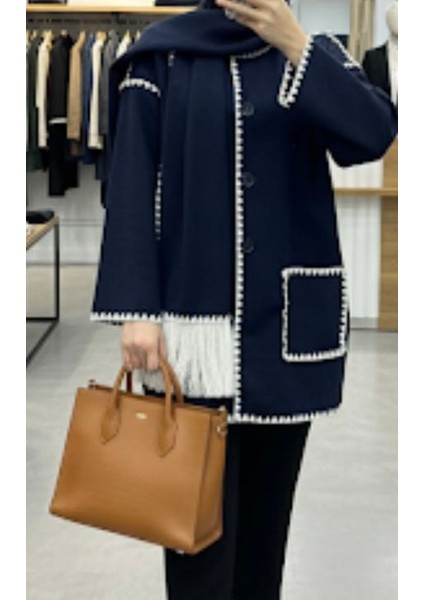 Atkılı Kaşe Ceket