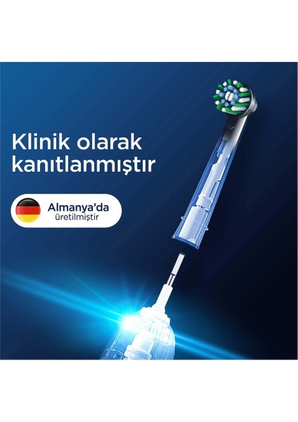 Şarjlı Diş Fırçası Yedek Başlığı Cross Action X-Filament 4 Adet+Listerine Advanced White 250 ml modelleri