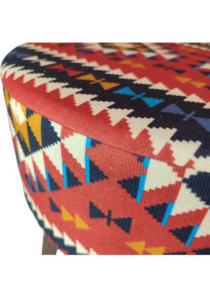 Puf Koltuk Bench Tabure – Anadolu Kilim Al- Ahşap Ayaklı fırsatları