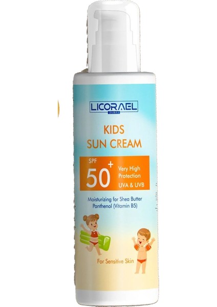Çocuk Güneş Kremi SPF 50+ UVA UVB Koruma Nemlendirici 75 ml Hassas ve Tüm Ciltler