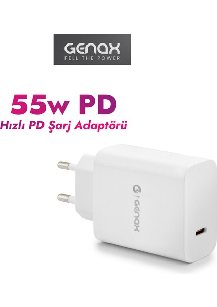Reeder P13 Blue Max / P13 Blue Max Lite / P14 Blue Max / P15 Blue Max Uyumlu Pd 55W Hızlı şarj adaptörü fiyatları