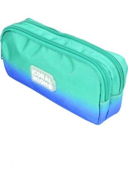 Ch 23665 Mavi - Yeşil Geçişli - 4' Lü Okul Çantası Seti - Sırt ve Beslenme Çantası + Kalemlik + Matara fırsatları