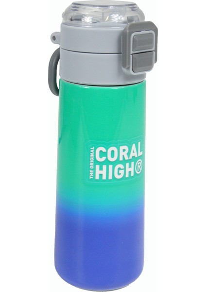 Ch 23665 Mavi - Yeşil Geçişli - 4' Lü Okul Çantası Seti - Sırt ve Beslenme Çantası + Kalemlik + Matara indirimleri