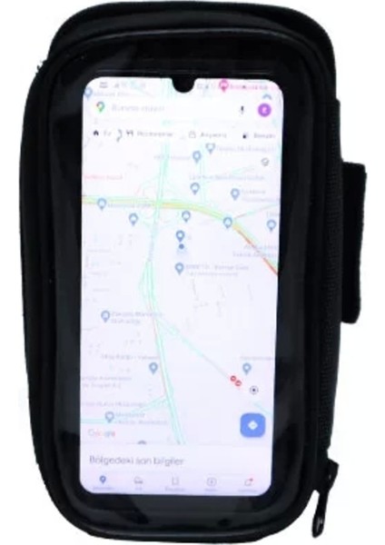 V11 Telefon Tutucu Kol Çantası Ayarlanabilir Velcro Kayışlı Su Geçirmez Dokunmatik Ekran Motosiklet Uyumlu