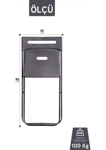 Safran Katlanabilir Metal Gövdeli Sandalye Katlanır Mutfak Bahçe Kamp Sandalyesi Siyah 4 Adet fırsatları