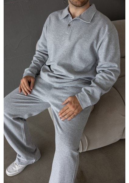 Erkek Oversize Alt-Üst 3 Iplik Şardonlu Baggy Eşofman Takımı fiyatları