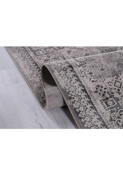 Poema PO009 Gri Uzun Ömürlü Yumuşak Dokulu Salon Mutfak Koridor Oturma Odası Yolluk Halı indirimleri