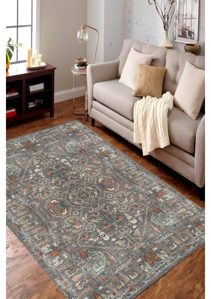 |vintage Eskitme Tarz Otantik Minimalist Gri |yıkanabilir Halı modelleri