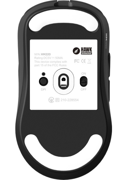 HM220 1k Hz 12000 Dpı Tri-Mode Kablosuz/bluetooth Siyah Gaming Mouse