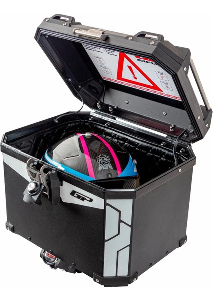 Universal 37 Lt Alüminyum Motosiklet Çantası Siyah fırsatları