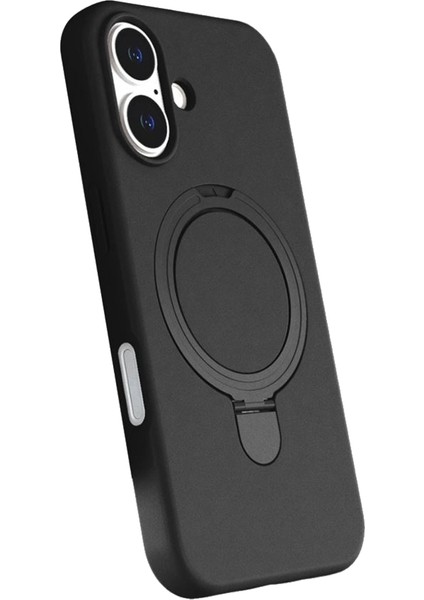 iPhone 17 Uyumlu Kılıf Rgl Mpl M-Safe Şarj Özellikli Standlı Siyah