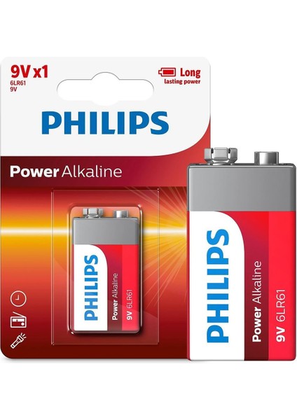 6LR61-P1B 9 Volt Power Alkalin Pil (Tekli)