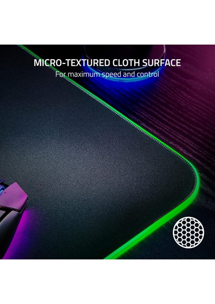 Goliathus Chroma 3xl - Yumuşak Oyun Fare Altlığı, Rgb Aydınlatmalı, Mikro Dokulu Kumaş Yüzeyli fiyatları