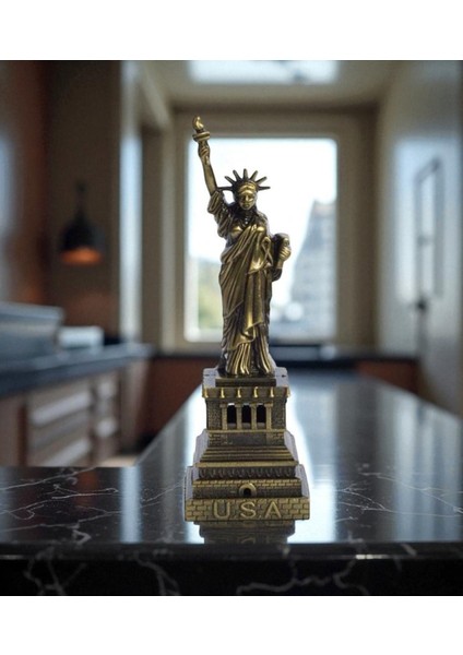 Özgürlük Anıtı Metal Dekoratif Şık Vip 24-7 cm