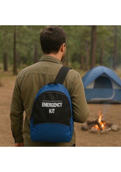 Afet Acil Durum Deprem Çantası, Ilk Yardım Setli, Ev,kamp,iş Yeri ve Araç Için Uygun Ilk Yardım Kiti (Mavi) modelleri