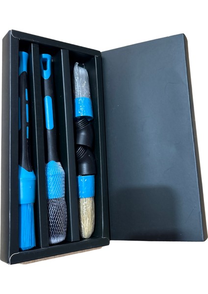 Proaqualuxcarwash Oto Detay Fırça Seti Araba Yıkama Klima Temizleme Fırçası